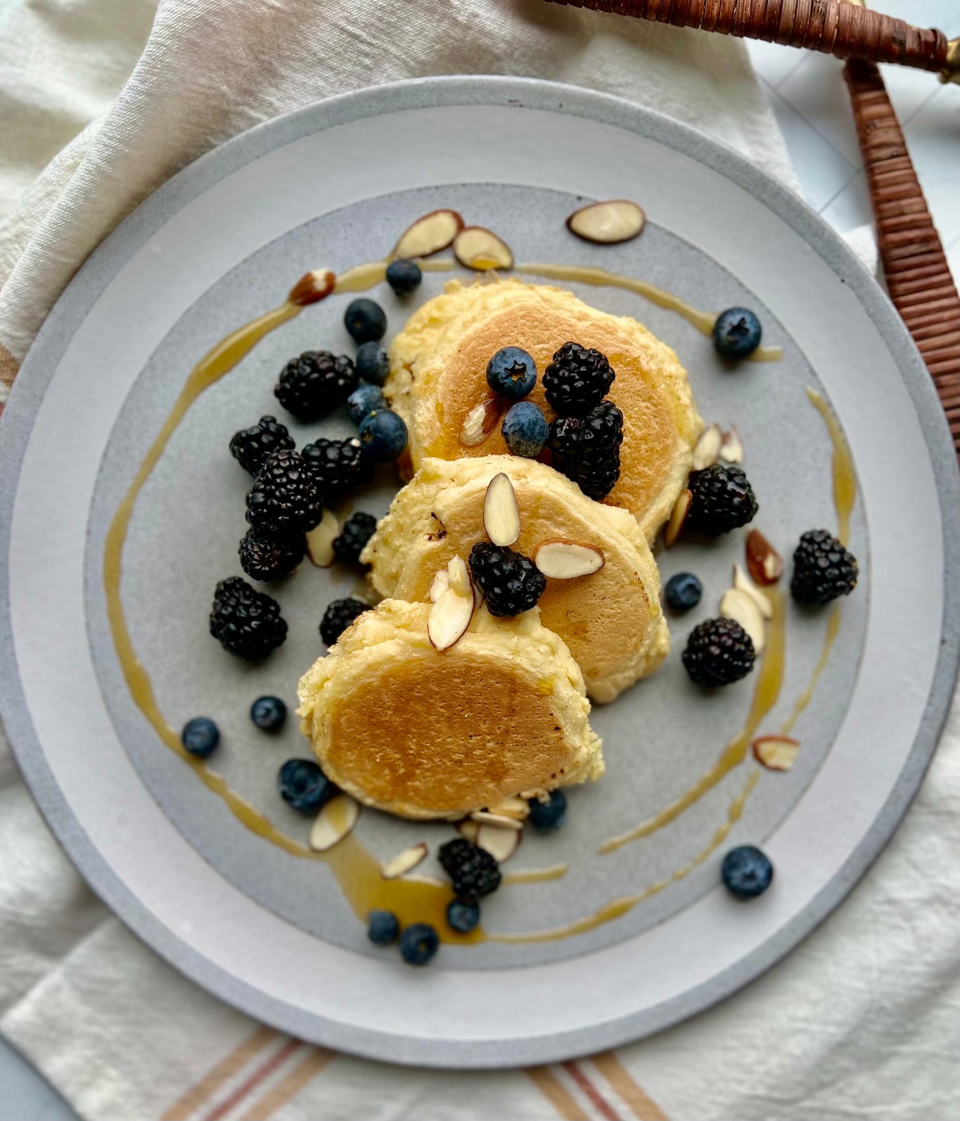 Hotcakes de almendra